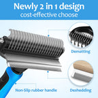 Original PetCare Deluxe 2-in-1 Undercoat Deshedding Brush