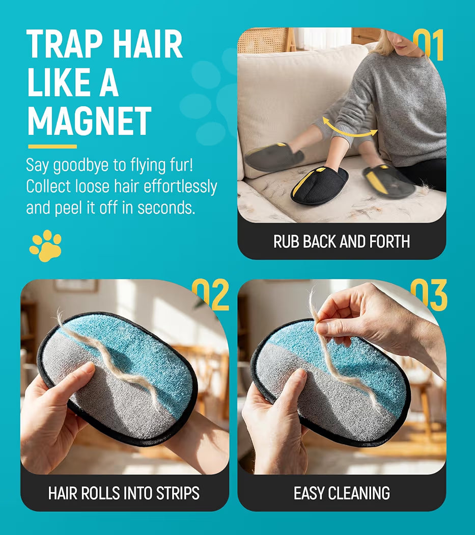 New Reusable Easy pet hair catcher gloves